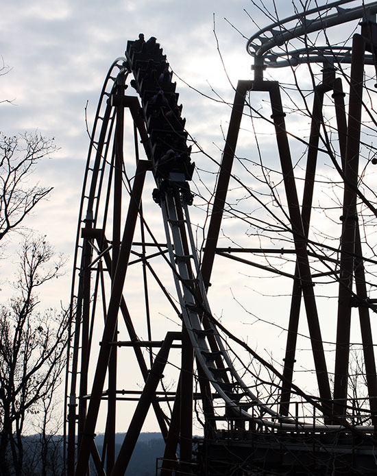 The Powder Keg Roller Coaster at Silver Dollar City, Branson, Missouri