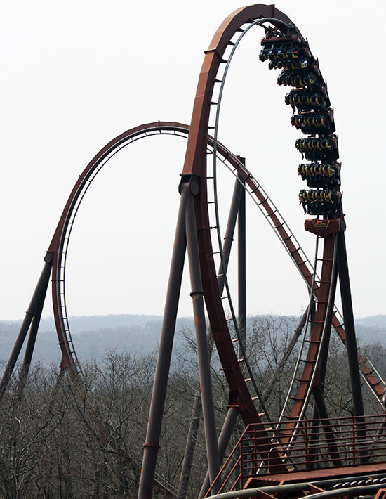 The Wildfire Roller Coaster at Silver Dollar City, Branson, Missouri