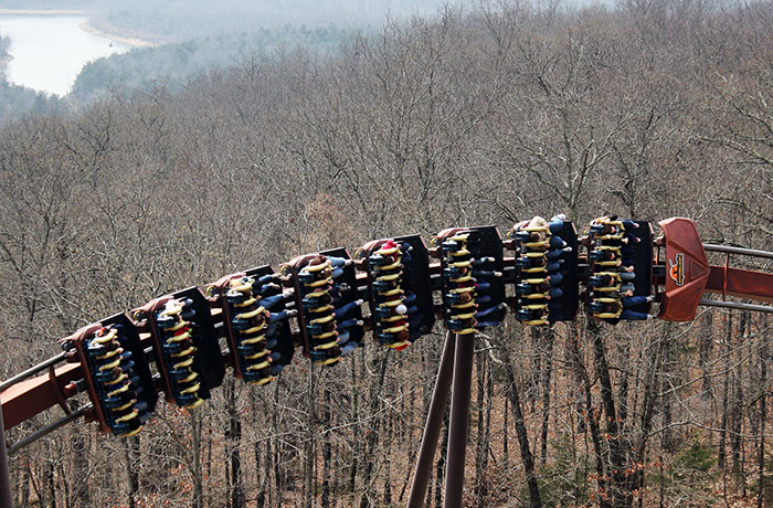 The Wildfire Roller Coaster at Silver Dollar City, Branson, Missouri