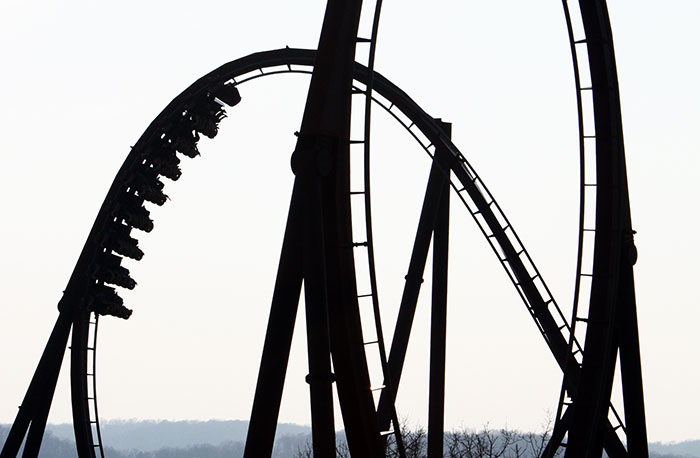 The Wildfire Roller Coaster at Silver Dollar City, Branson, Missouri