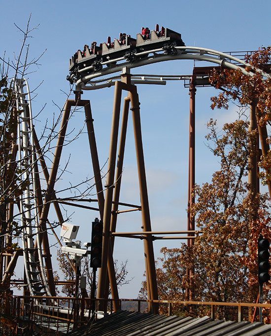 The Powder Keg Roller Coaster at Silver Dollar City, Branson, Missouri