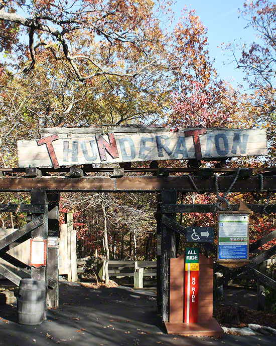 The Thunderation Roller Coaste at Silver Dollar City, Branson, Missouri