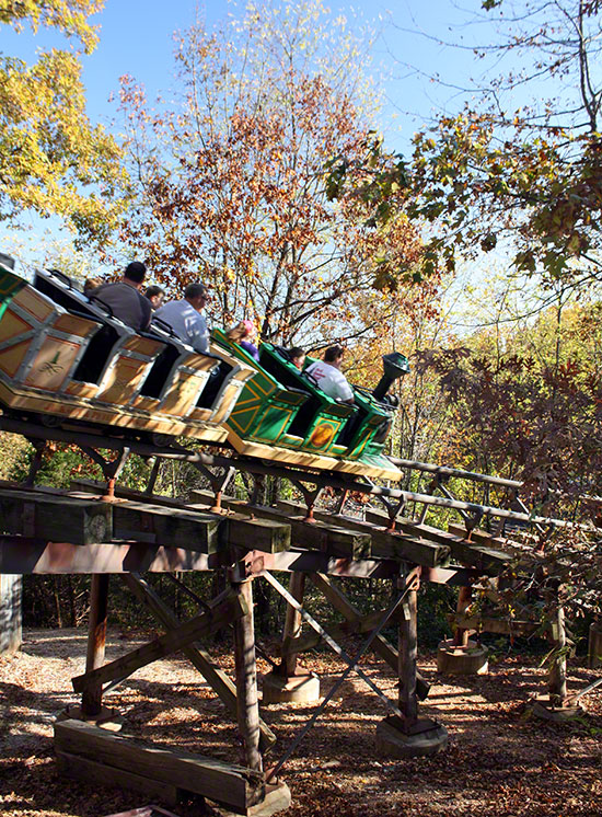 The Thunderation Roller Coaste at Silver Dollar City, Branson, Missouri