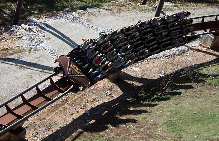 The Wildfire Roller Coaster at Silver Dollar City, Branson, Missouri