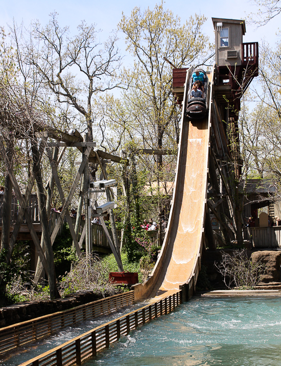 The American Plunge Log Flume at Silver Dollar City, Branson, Missouri