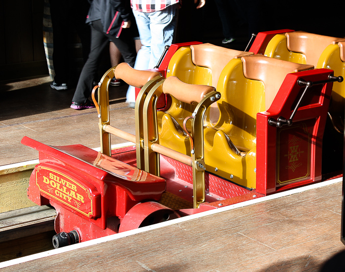 The new Outlaw Run Looping Wooden Coaster at Silver Dollar City, Branson, Missouri