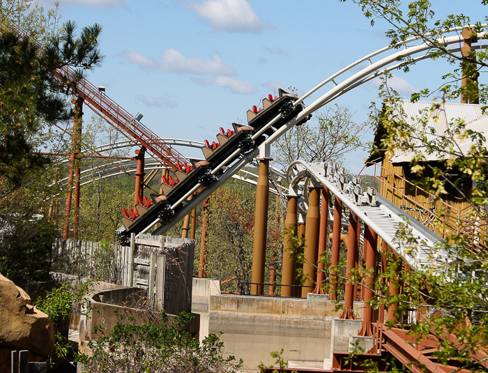 The Powder Keg Roller Coaster  at Silver Dollar City, Branson, Missouri