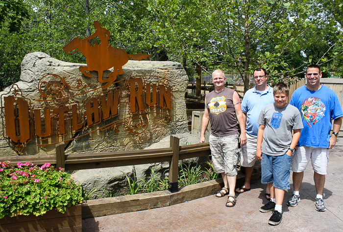 The Outlaw Run Roller Coaster at Silver Dollar City, Branson, Missouri