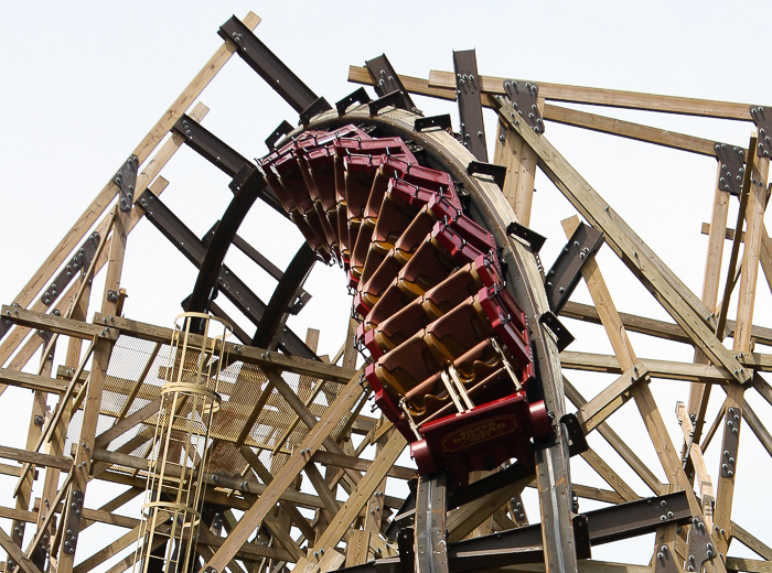  The Outlaw Run Roller Coaster at Outlaw Run at Silver Dollar City, Branson, Missouri