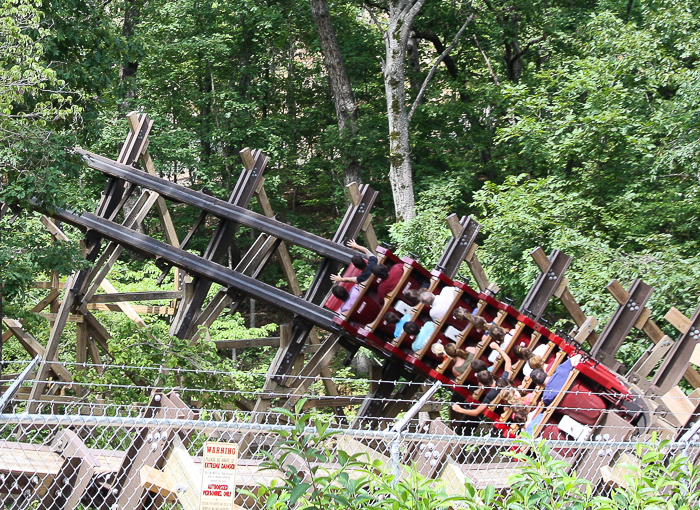  The Outlaw Run Roller Coaster at Outlaw Run at Silver Dollar City, Branson, Missouri