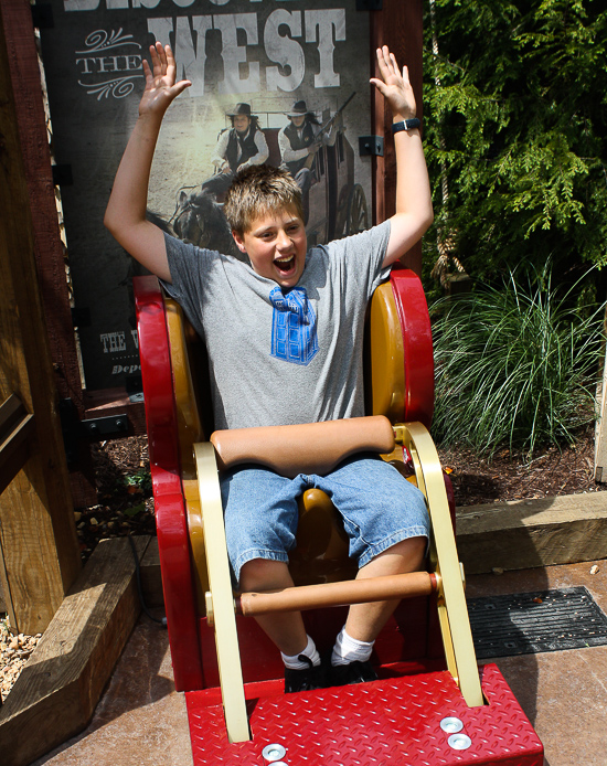  The Outlaw Run Roller Coaster at Outlaw Run at Silver Dollar City, Branson, Missouri