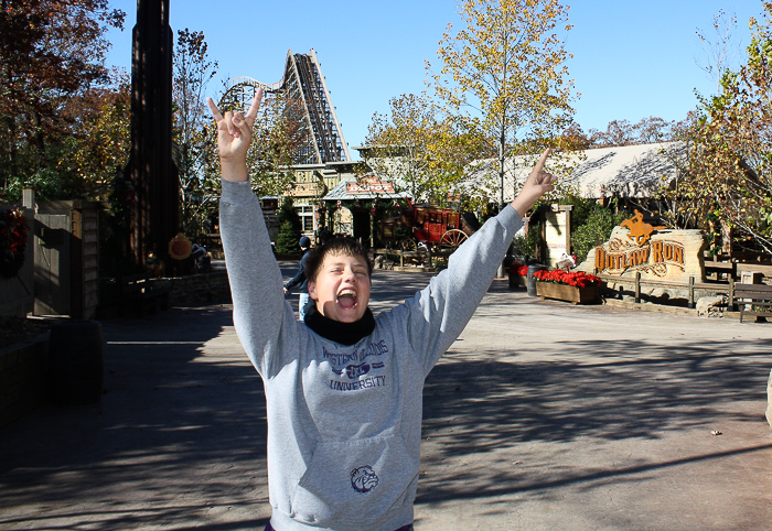 The Outlaw Run roller coaster at Silver Dollar City, Branson, Missouri