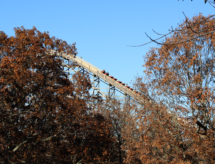 The Outlaw Run Roller Coaster at Silver Dollar City, Branson, Missouri