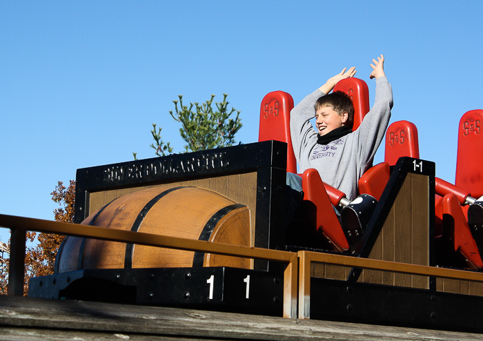 The Powder Keg roller coaster at Silver Dollar City, Branson, Missouri