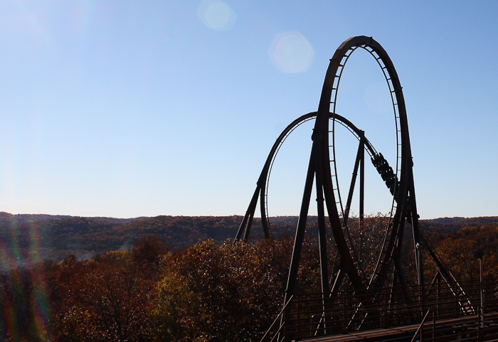 The Wildfire roller coaster at Silver Dollar City, Branson, Missouri