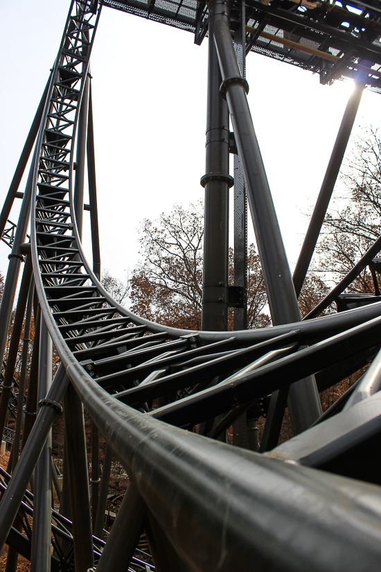 The New for 2018 Time Traveler Mack Launched Looping Spinning rollercoaster at Silver Dollar City, Branson, Missouri