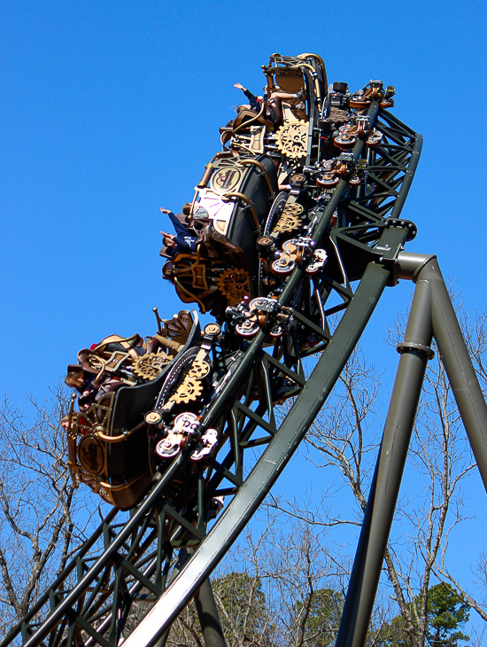 The Time Traveler; the tallest fastest steepest spinning roller coaster media preview at Silver Dollar City, Branson, Missouri