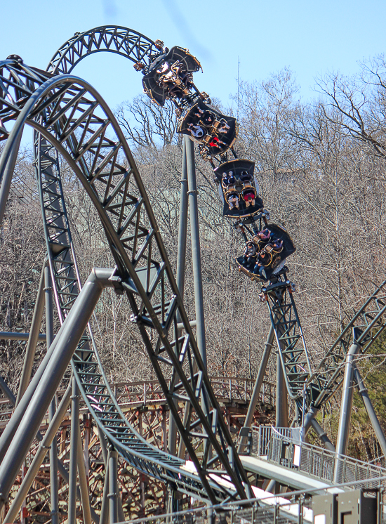 The Time Traveler; the tallest fastest steepest spinning roller coaster media preview at Silver Dollar City, Branson, Missouri