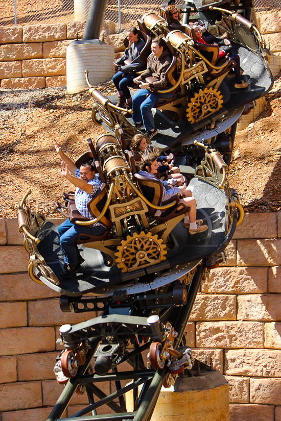 The Time Traveler; the tallest fastest steepest spinning roller coaster media preview at Silver Dollar City, Branson, Missouri