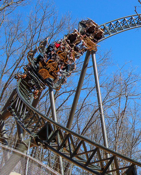 The Time Traveler; the tallest fastest steepest spinning roller coaster media preview at Silver Dollar City, Branson, Missouri