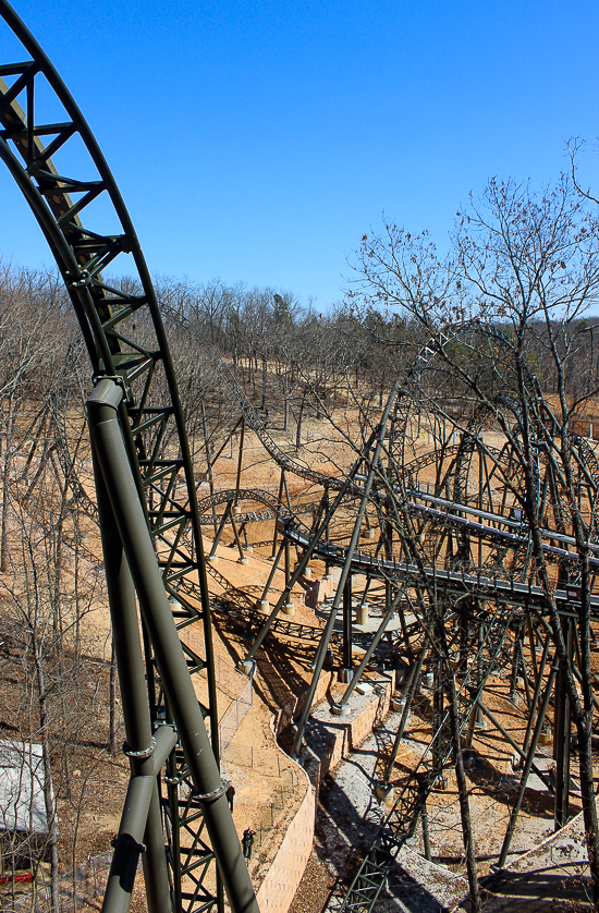 The Time Traveler; the tallest fastest steepest spinning roller coaster media preview at Silver Dollar City, Branson, Missouri