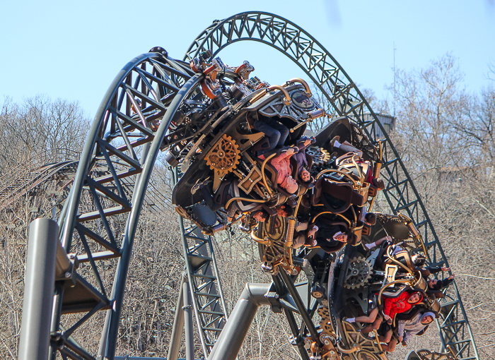 The Time Traveler; the tallest fastest steepest spinning roller coaster media preview at Silver Dollar City, Branson, Missouri