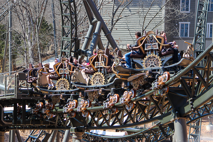 The Time Traveler; the tallest fastest steepest spinning roller coaster media preview at Silver Dollar City, Branson, Missouri