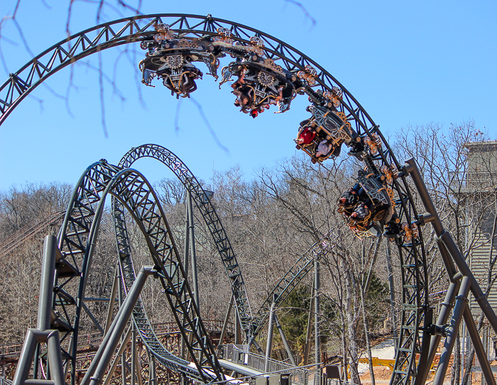 The Time Traveler; the tallest fastest steepest spinning roller coaster media preview at Silver Dollar City, Branson, Missouri