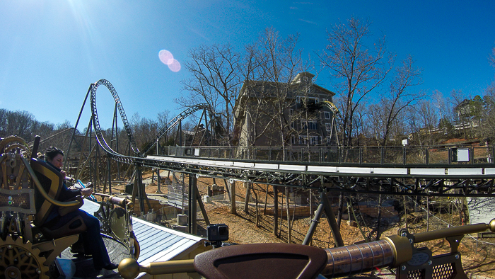 The Time Traveler; the tallest fastest steepest spinning roller coaster media preview at Silver Dollar City, Branson, Missouri