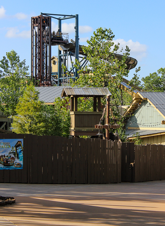 The New for 2020 Mystic River Falls at Silver Dollar City, Branson, Missouri