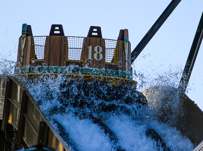 The New for 2020 Mystic River Falls at Silver Dollar City, Branson, Missouri