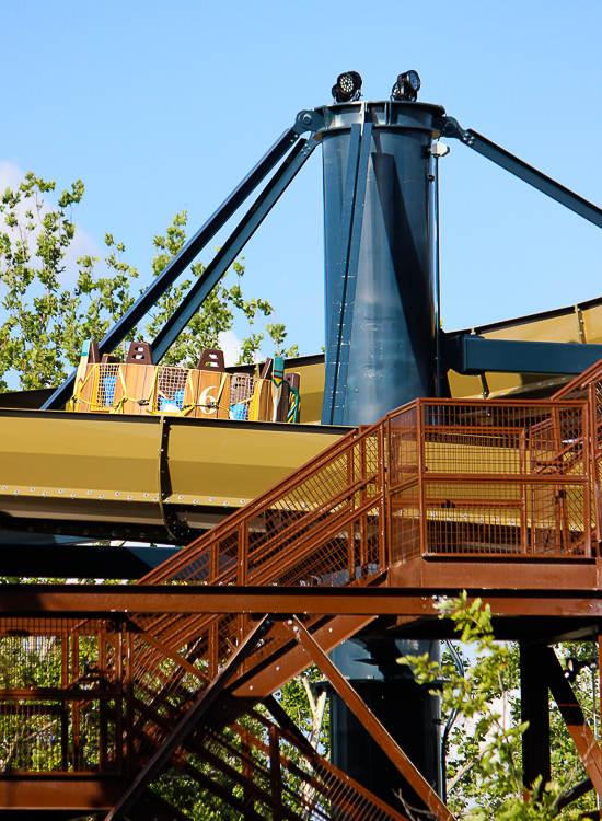 The New for 2020 Mystic River Falls at Silver Dollar City, Branson, Missouri