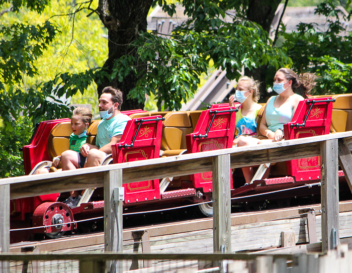 The Outlaw Run roller coaster at Silver Dollar City, Branson, Missouri