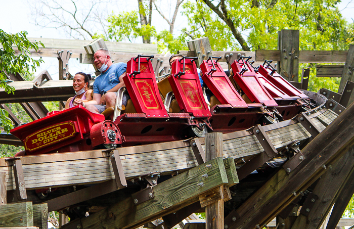 The Outlaw Run rolercoaster at Silver Dollar City, Branson, Missouri