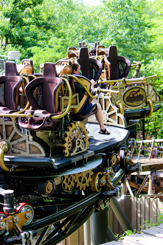 The Time Traveler roller coaster at Silver Dollar City, Branson, Missouri