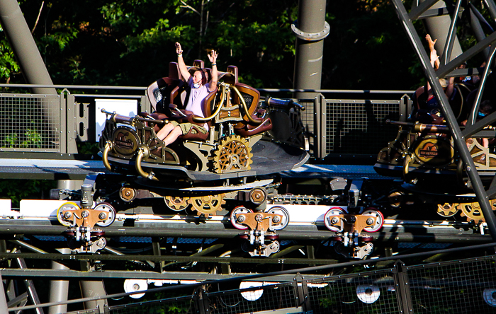 The Time Traveler roller coaster at Silver Dollar City, Branson, Missouri