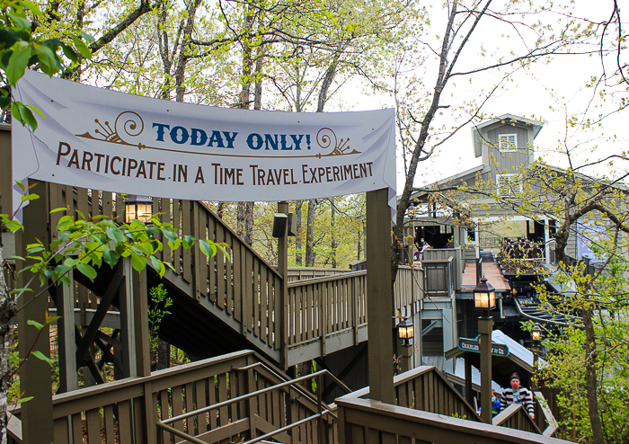 The Time Traveler rollercoaster at Silver Dollar City, Branson, Missouri