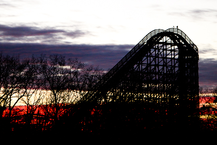 The final day of Fire in the Hole at Silver Dollar City, Branson, Missouri