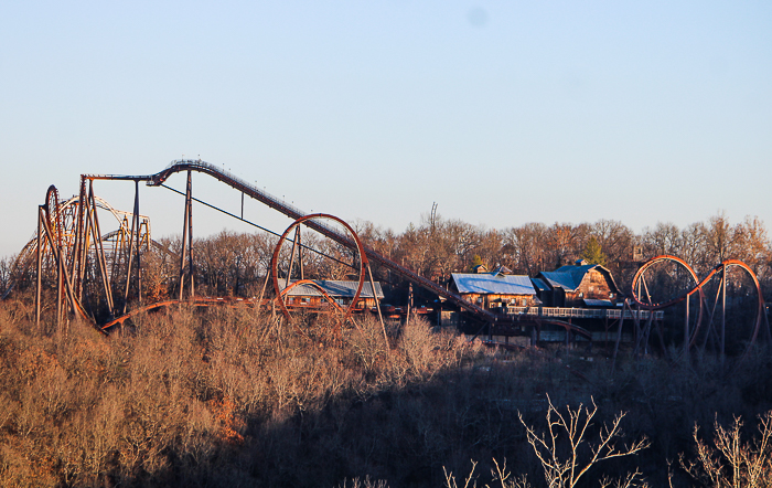 The final day of Fire in the Hole at Silver Dollar City, Branson, Missouri