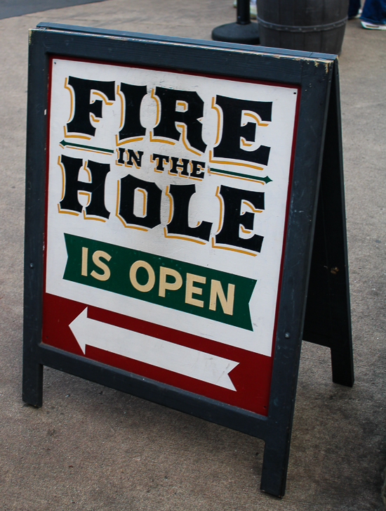 The final day of  Fire in the Hole at Silver Dollar City, Branson, Missouri