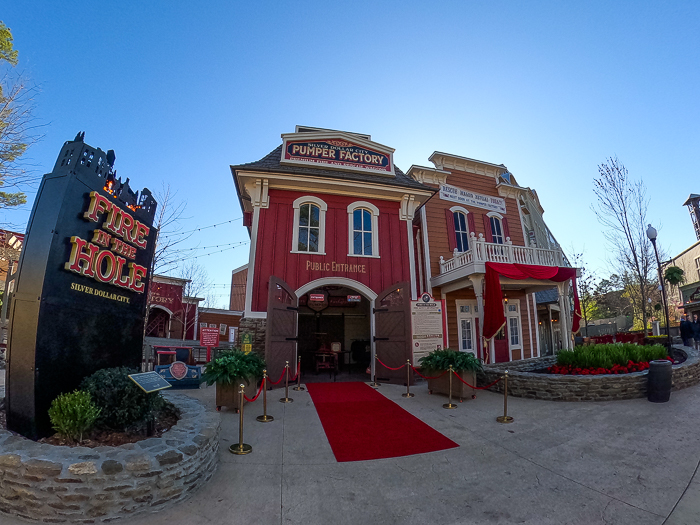 The final day of Fire in the Hole at Silver Dollar City, Branson, Missouri