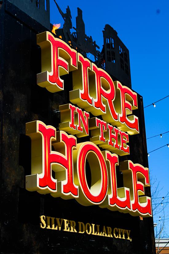 The final day of Fire in the Hole at Silver Dollar City, Branson, Missouri