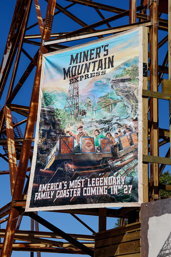 The New for 2027 Miners Mountain Express roller coaster announcement at Silver Dollar City, Branson, Missouri