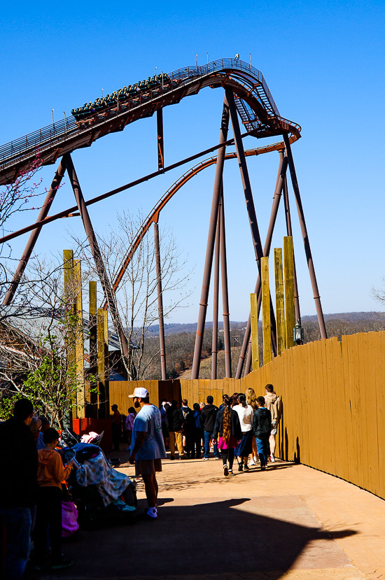 The New for 2027 roller coaster construction at Silver Dollar City, Branson, Missouri