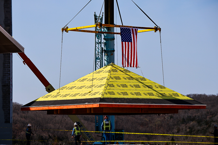 The Silver Sollar City Resort topping off ceremony at Silver Dollar City, Branson, Missouri