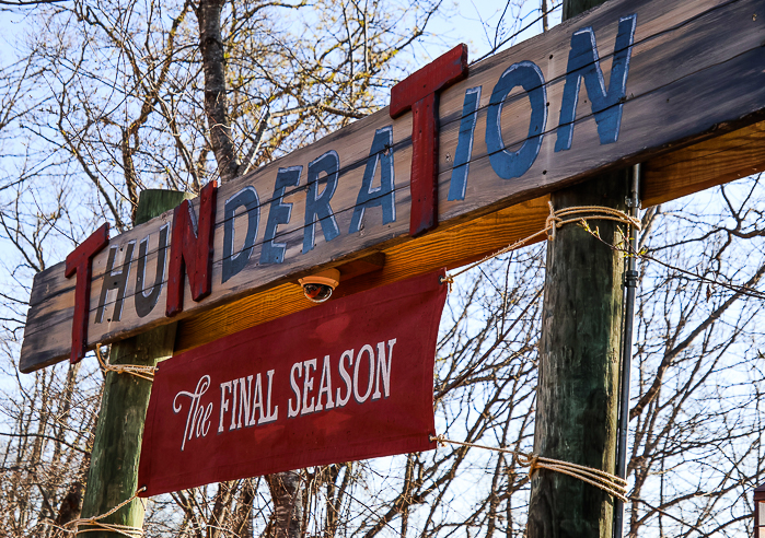 The First Last Ride of Thunderation at Silver Dollar City, Branson, Missouri