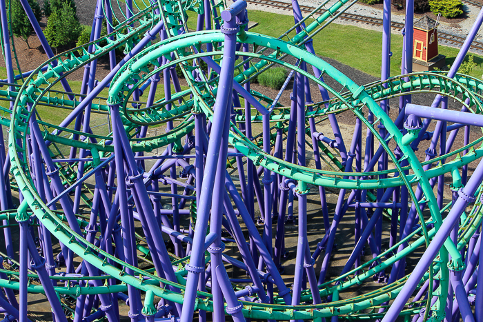 The Jokers Jinx roller coaster - The American Coaster Enthusiasts Coaster Con 41 at Six Flags America, Upper Marlboro, MD