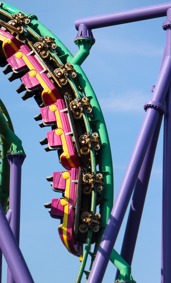 The Jokers Jinx roller coaster - The American Coaster Enthusiasts Coaster Con 41 at Six Flags America, Upper Marlboro, MD