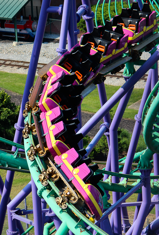 The Jokers Jinx roller coaster - The American Coaster Enthusiasts Coaster Con 41 at Six Flags America, Upper Marlboro, MD