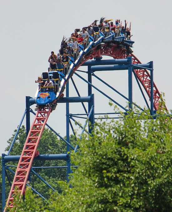 Superman The Ride of Steel - The American Coaster Enthusiasts Coaster Con 41 at Six Flags America, Upper Marlboro, MD